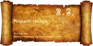 Megyes Helga névjegykártya